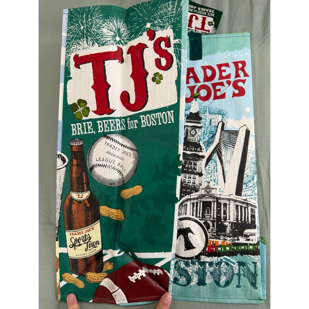 Trader Joe's Boston Reusable Tote Bag City Skyline Lobster Theme (2024) - Picture 4 of 7